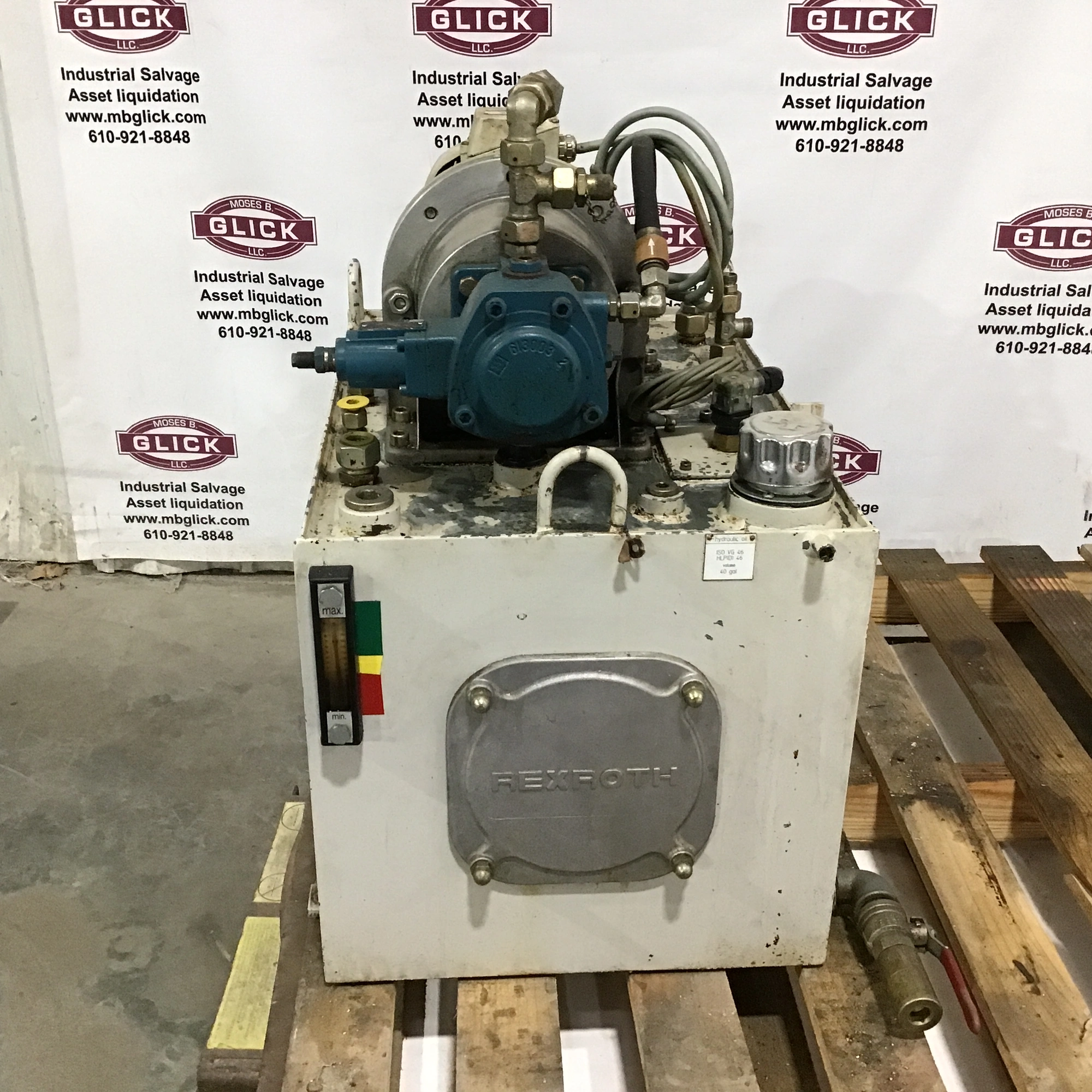 Rexroth Hydraulics PV7-20/20-20RA01MA0-10 Power Unit with Pump and Tank