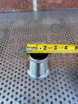 Unbranded Stainless Steel Reducer 1 1/2" Sanitary to 2 1/2" Sanitary Fittings
