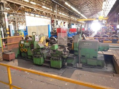 USED HEGENSCHEIDT MFD DRH II 110K TRAIN WHEEL LATHE