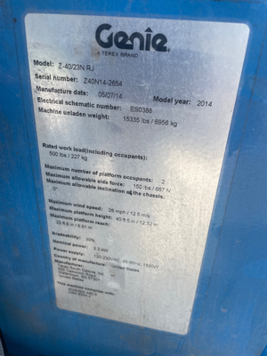 Used 2014 Genie Z-40/23N RJ Articulating Boom Lifts Florida US | Stack Equipment #1271263