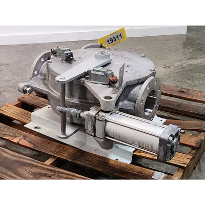 Used Reimelt GmbH 4" Single-channel Stainless Steel Tunnel Diverter Valve