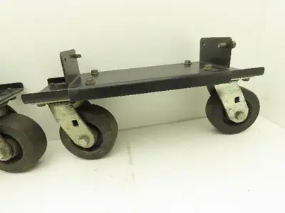 Lincoln Electric Powerwave Front Caster Wheels With Brackets For Welder Lot of 2