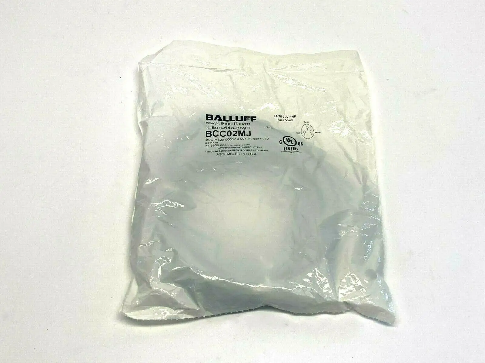 BCC02MJ | Balluff  Single-Ended Cordset BCC M323-0000-10-004-PX0334-050 - New