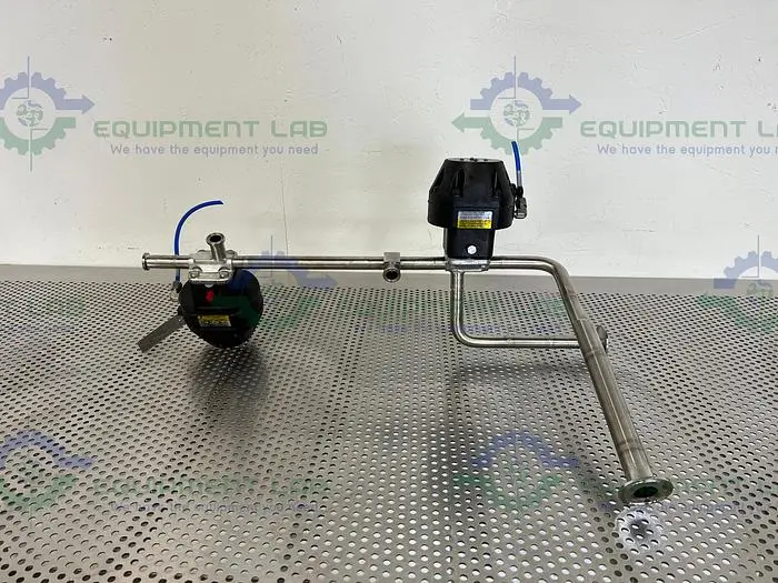Used 2 ITT PURE-FLO A208 DIAPHRAGM VALVES 90PSI W/ 3/4" AND 1" SANITARY FITTINGS Valves/Fittings California US | Equipment Lab #485509