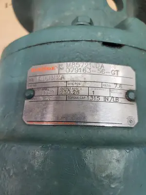 USED DODGE DODGE M85721JDA / 079163-56-GT GEAR SPEED REDUCER 7.6 RATIO 1750 RPM