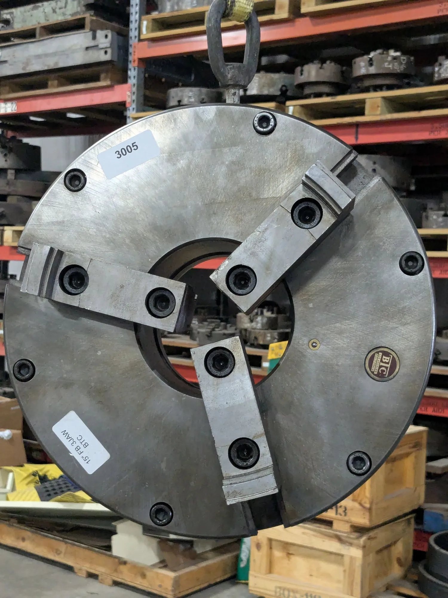 Used BTC 15" 3-JAW FLAT BACK MOUNT Chucks Texas US | N & R Machine Sales #1425876