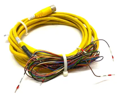 USED ALLEN-BRADLEY SER. A SINGLE ENDED CORDSET M23 12-PIN 20' LENGTH