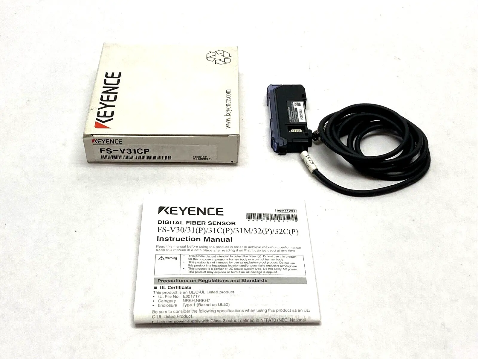 FS-V31P | Keyence  Fiber Amplifier M8 Connector Type - New – Open Box