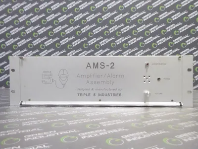 Triple 5 Industries AMS-2 Amplifier / Alarm Assembly 16 Slot Rack Chassis Used