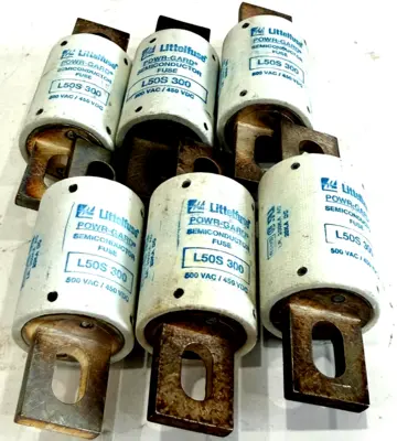 NEW LOT OF 6 LITTELFUSE L50S300 FUSE 500VAC 450VDC
