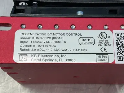 Used KB ELECTRONICS KBMG212D Motor Controllers Ohio US | HGR 24 #1286806