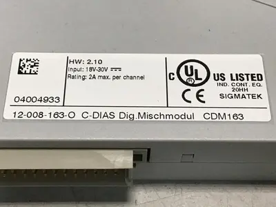 USED SIGMATEK 12-008-163-0 CDM-163