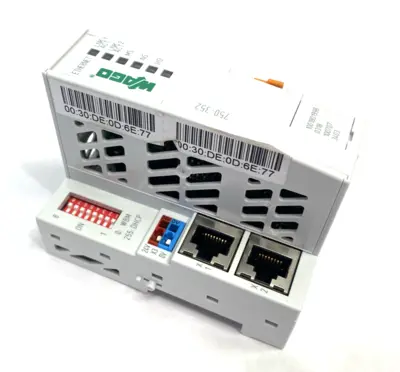 Used Wago Ethernet Fieldbus Coupler 100MBit 2-Port PLC Ethernet Equipment Michigan US | Maverick Industrial Sales #1414292