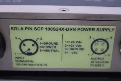 LOT OF 2 - SOLA SCP 100S24X-DVN POWER SUPPLY 50/60/400HZ STOCK H1714