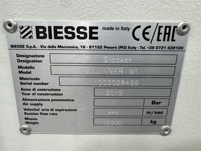 Used 2019 BIESSE W1 Stackers Florida US | MachineryMax #1477302