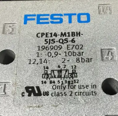 Festo CPE14-M1BH-5JS-QS-6 196909 Solenoid Valve 4C-3