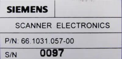 NEW SIEMENS 66.1031.057-00 SCANNER ELECTRONIC 66103105700