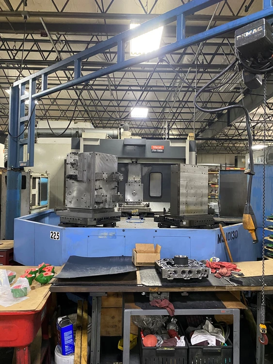 2001 MAZAK FH-7800 HORZ MACH CTR | Tight Tolerance Machinery
