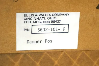 NEW ELLIS & WATTS 56D2-101-P DAMPER 56D2101P