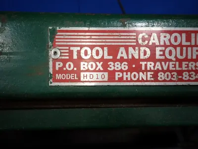 USED CAROLINA TOOL AND EQUIPMENT INC HD10