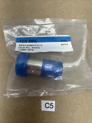 TEK BPE 316L SS SANITARY TRI-CLAMP BPE14AMPPM12 NEW IN SEALED BAG + WARRANTY