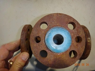 1" PFA Lined Resistoflex Tee, 150