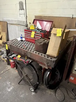 60" X 60" X 36" ACORN WELDING TABLE W/ STAND. STOCK # 0544326