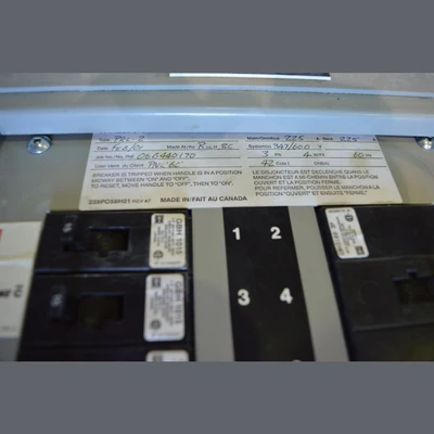 Cutler Hammer 225 Amp Distribution Panel