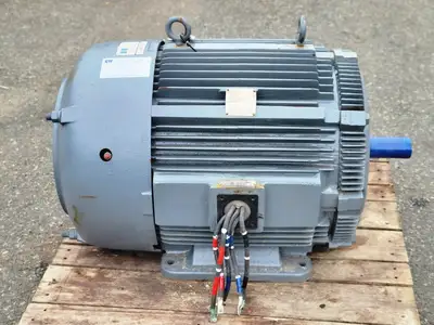 100/25 hp, 575 volts, 1780/890 rpm, 444TS Electric Motor Type HSB