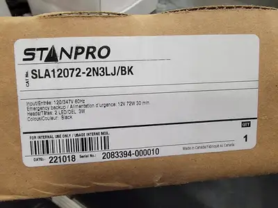 NEW STANPRO SLA12072-2N3LJ/BK