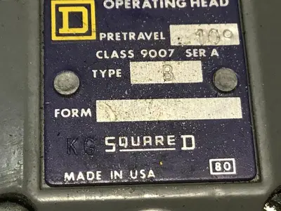 Used SQUARE D 9007-C54B Relays & Switches Michigan US | Ideal Machinery #1260327
