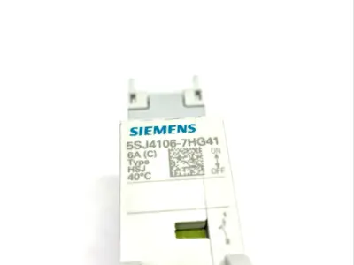 5SJ4106-7HG41 | Siemens  Miniature Circuit Breaker 240V 14kA, 1-Pole, C-Trip, 6A - New Other
