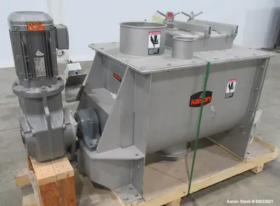 Used Kason Double Spiral Ribbon Blender – 18 Cu Ft Stainless Steel Mixer
