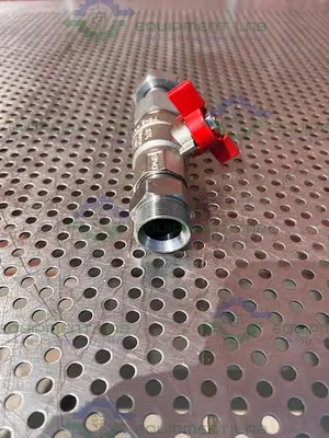 NEW CHEMGLASS CG-1969-M-26 M30 STAINLESS STEEL BALL VALVE MALE TO FEMALE 3/4"