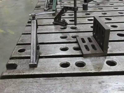 8" Steel Fabrication Welding Table Jig Layout 84x60" Wilton Vise T Slot Holdfast