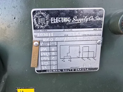 37.5 KVA Single Phase T&R Pad Mount Transformer 4160 GRDY 2400 to 240 120 IMP1.6