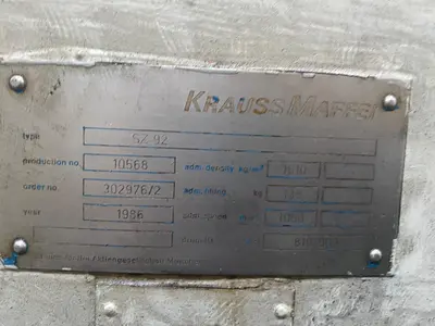Krauss Maffei SZ92 Zentrifuge Horiz. Korb, Schub oder Schäl | Perry Equipment (2)