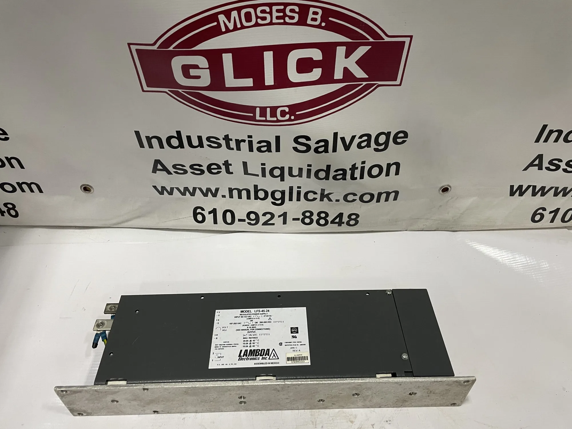 Lambda LFS-45-24 Regulated Power Supply 95-132VAC 47-63Hz 187-250VAC/260-350VDC