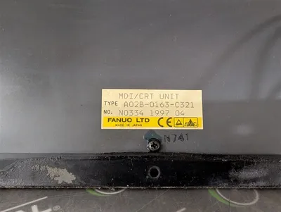 FANUC A02B-0163-C321 MDI/CRT Unit Operator Interface Assembly Series 15-M Used