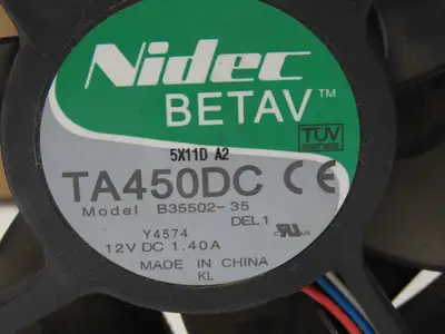 Nidec TA450DC Cooling Fan 4-1/2" 12VDC 1.40A 4-3/4" x 4-3/4" OD Lot of 20