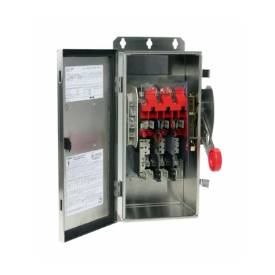 Eaton DH362NWK Disconnect Safety Switch, Stainless Steel, 60A, 3-Pole, 4-Wire [New]