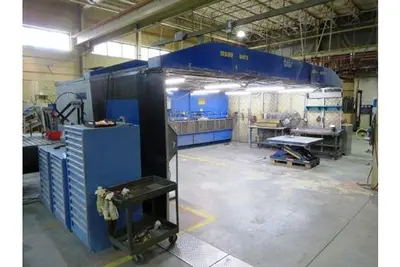 1997 24,000 CFM Filter 1 Dustron DB-12 Dust Booth | Dual 15HP (30HP) | 24’ Work Zone