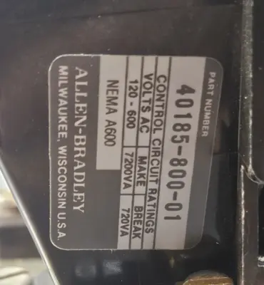 Allen Bradley 509-COD/A Size2 Nema Starter Loc4E38