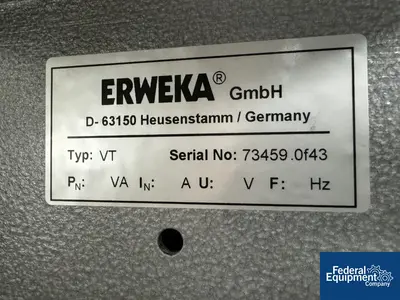 USED Erweka Erweka All Purpose System, Model AR 402, with Coating Pan, Crusher and Y Blender