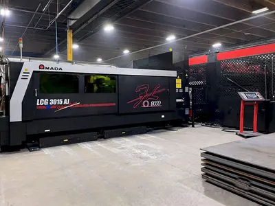 Used 2017 AMADA LCG-3015 AJ FIBER Laser Cutters Illinois US | Machine Factory Outlet #1264019