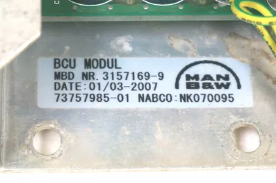 USED MAN DIESEL 3157169-9 BACKUP CONTROL UNIT MODULE 31571699