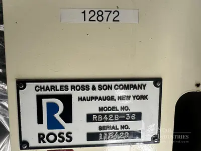 Used ROSS RB42B-36 Ribbon Blenders | Star Industries #1253784