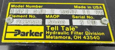 NEW PARKER 15P1-03B-E-50MM-11-95 TELL TALE HYDRAULIC FILTER 925582