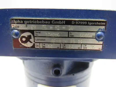 Alpha SP75-M1-10 High Speed Planetary Gearhead 10:1 Ratio 6000RPM Max.