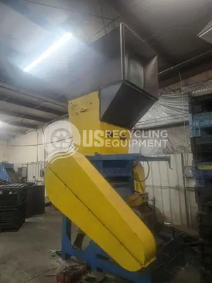 Used UNKNOWN MANUFACTURER USED 150 HP GRANULATOR WITH MAGNETIC HEAD PULLY Granulators Ohio US | US Recycling Equipment #1310225